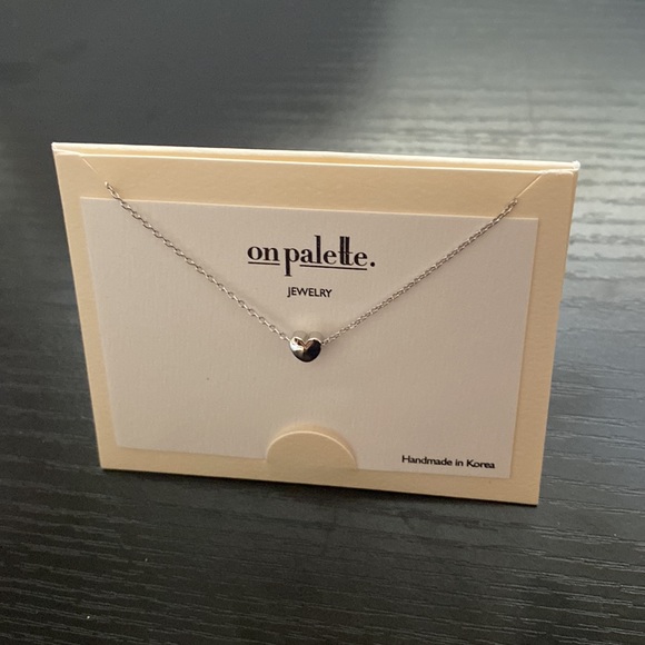 On Palette Jewelry silver with tiny heart charm. Handmade in Korea. - Picture 5 of 9